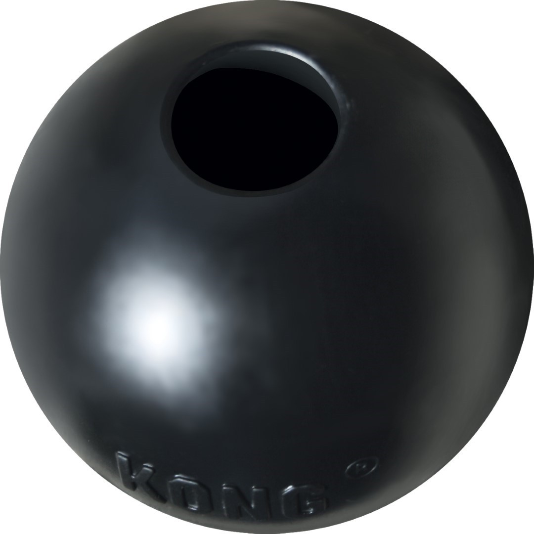 KONG hond X-treme rubber bal zwart medium - Kong Top Merken Winkel